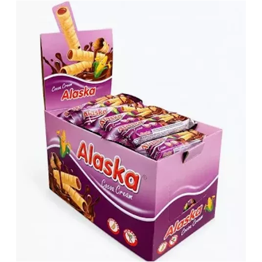 Alaska Rurki Kukurydziane Kakaowe 18g/48/384 -zdjęcie numer 1