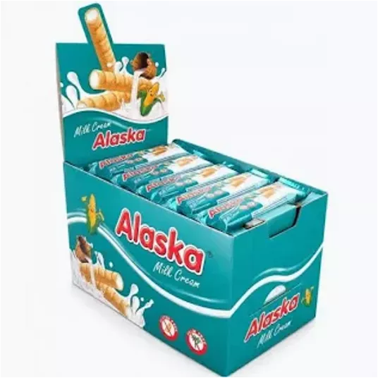 Alaska Rurki Kukurydziane Mleczne 18g/48/384 -zdjęcie numer 1