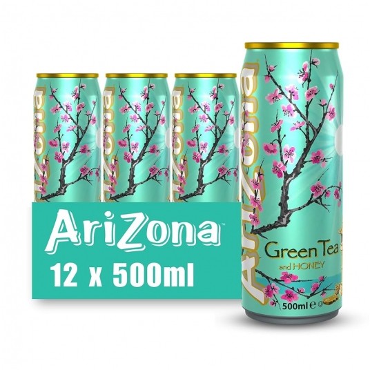 ARIZONA Green Tea 0,33l Puszka 12 szt. (kaucja) -zdjęcie numer 1