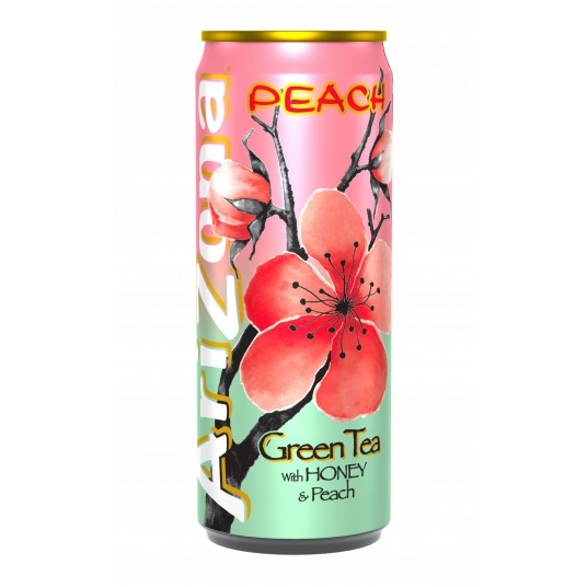 ARIZONA Green Tea Peach 0,5l Puszka 12 szt. kaucja -zdjęcie numer 1
