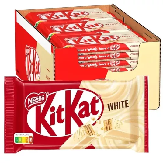 Baton KitKat 4 Paluszki White 41,5g/24 IMP -zdjęcie numer 1