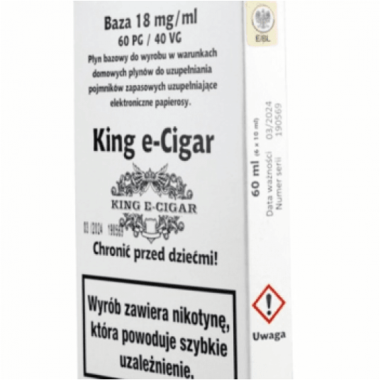 Baza King e-Cigar 60ml 60/40 – 18mg