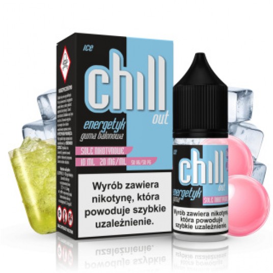 CHILL OUT SALT ENERGETYK GUMA BALONOWA ICE 20MG 10ML