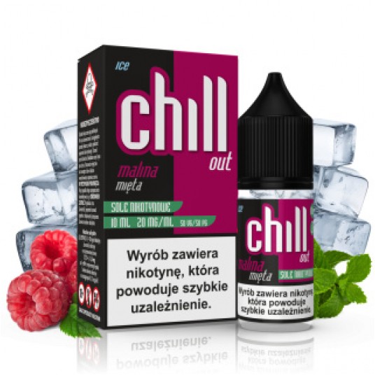 CHILL OUT SALT MALINA MIĘTA ICE 20MG 10ML