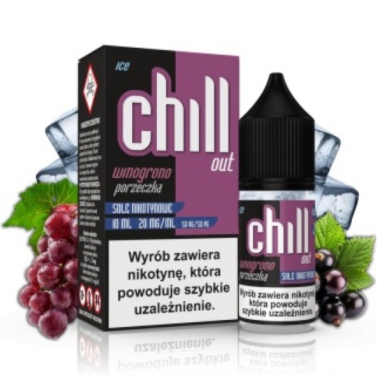 CHILL OUT SALTS WINOGRONO PORZECZKA ICE 20 MG 10 ML