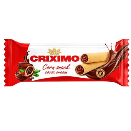 CRIXIMO CORN SNACK PUFFY CREAM O SMAKU CZEKOLADOWYM 18G K24 -zdjęcie numer 1