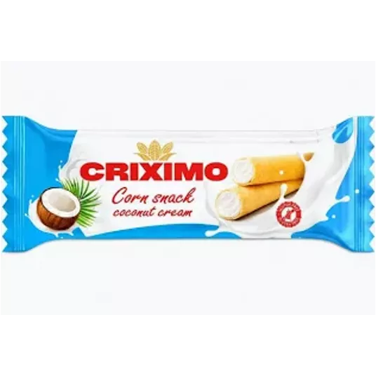 CRIXIMO CORN SNACK PUFFY CREAM O SMAKU KOKOSOWYM 18G K24 -zdjęcie numer 1