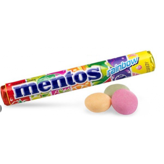 Dropsy Mentos Rainbow 37.5g 40 szt.