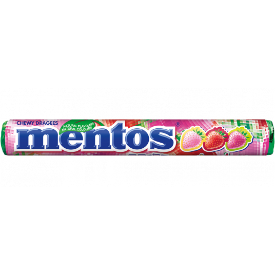 Dropsy Mentos Strawberry Mix 37.5g 40 szt.