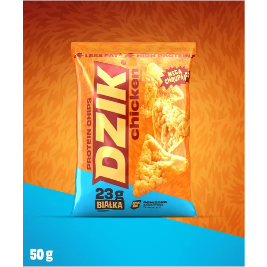 DZIK CHIPSY KURCZAKOWE 50g OPAK 6 -zdjęcie numer 1
