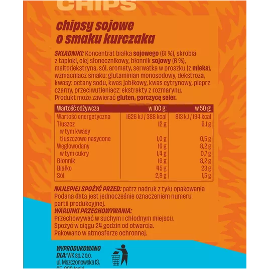 DZIK CHIPSY KURCZAKOWE 50g OPAK 6 -zdjęcie numer 2