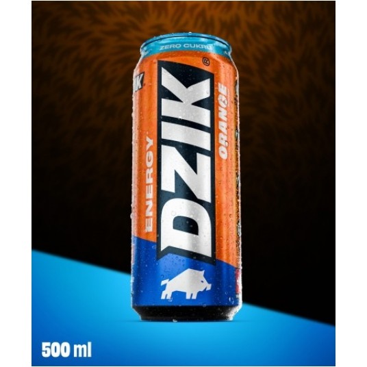 DZIK ENERGY ORANGE 500ML -zdjęcie numer 1