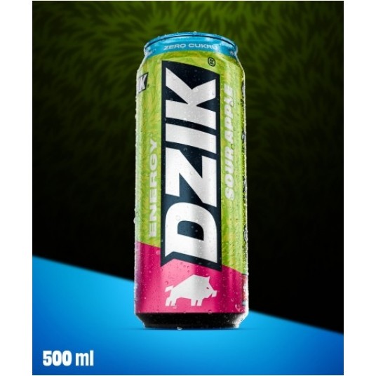 DZIK ENERGY SOUR APPLE 500ML -zdjęcie numer 1