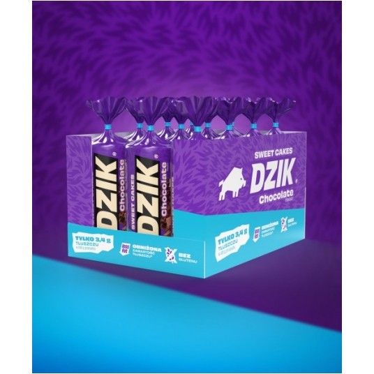 DZIK® WAFLE KUKURYDZIANE LOW FAT - CZEKOLADA -zdjęcie numer 1