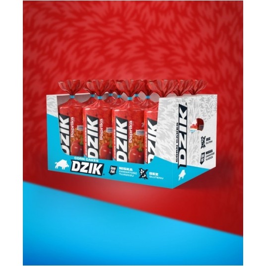 DZIK® WAFLE KUKURYDZIANE LOW FAT - PAPRYKA -zdjęcie numer 1