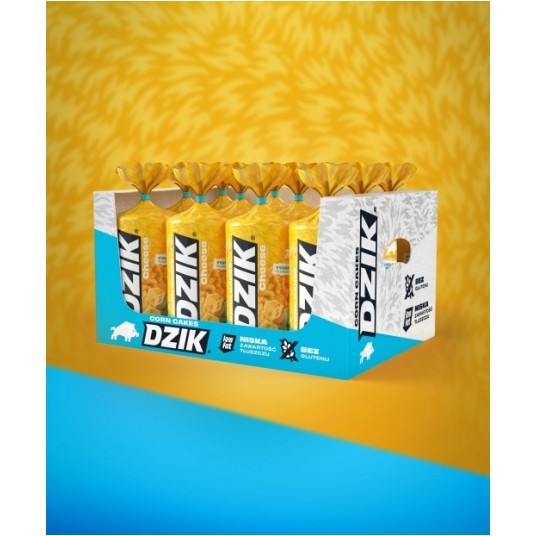 DZIK® WAFLE KUKURYDZIANE LOW FAT - SER -zdjęcie numer 1