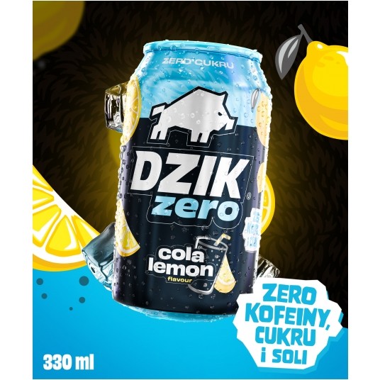 DZIK® ZERO COLA&LEMON 330ML SK -zdjęcie numer 1