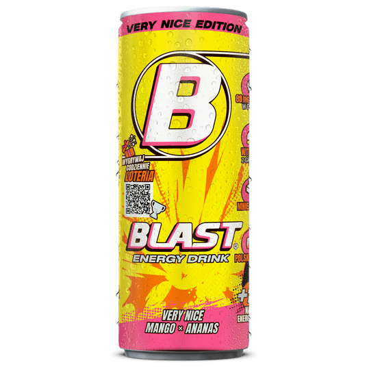 ENERGY BLAST MANGO - PINEAPPLE 250 ML PUSZKA -zdjęcie numer 2