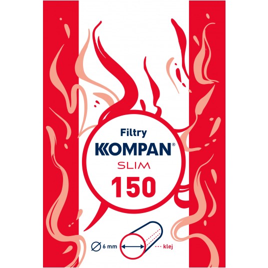 Filtry Kompan Slim 6 mm 150 szt.