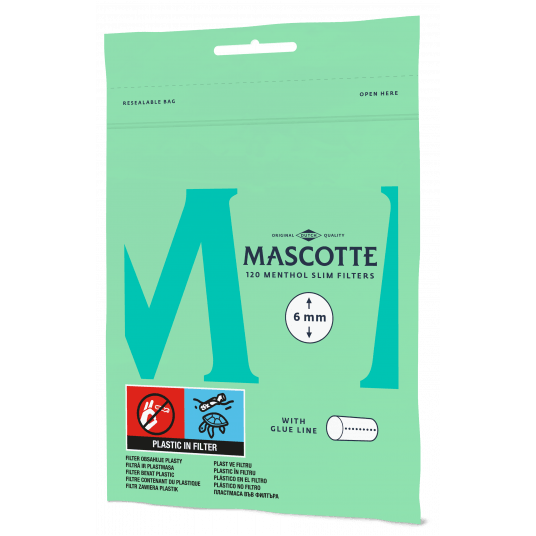 Filtry Slim Mascotte 6 mm Menthol 120 szt.