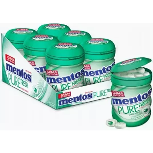 Guma BUTELKA Mentos Pure Fresh Spearmint 60g/6/24 -zdjęcie numer 1
