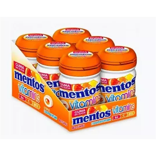 Guma BUTELKA Mentos Vitamin Citrus 50g/6/24 -zdjęcie numer 1