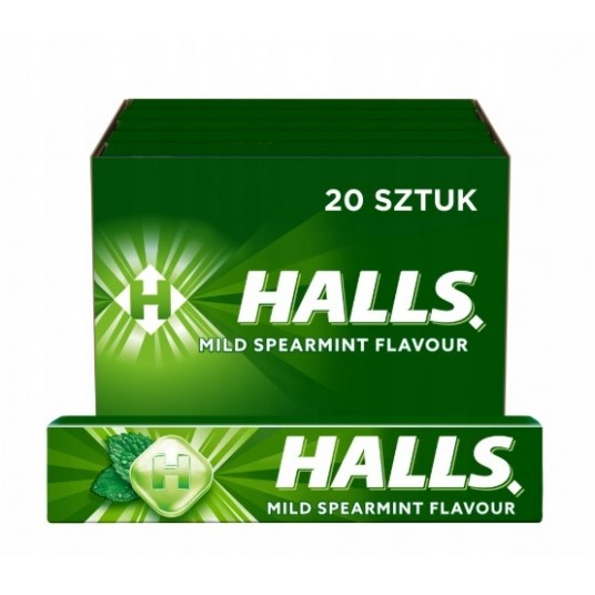 Halls Mild Spearmint 33,5g 20 szt. -zdjęcie numer 1