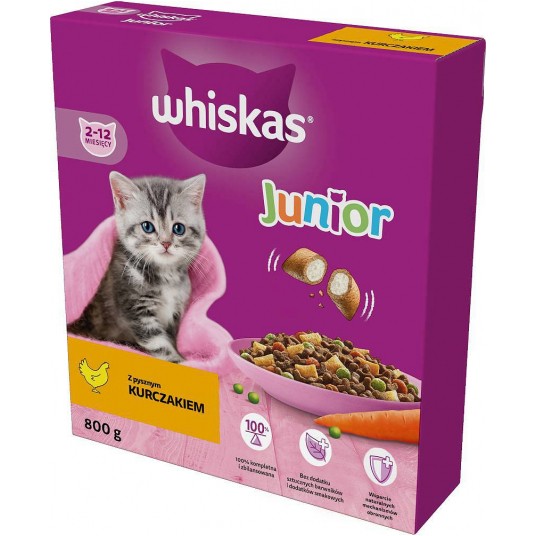 Karma Whiskas Sucha 800g Kurczak