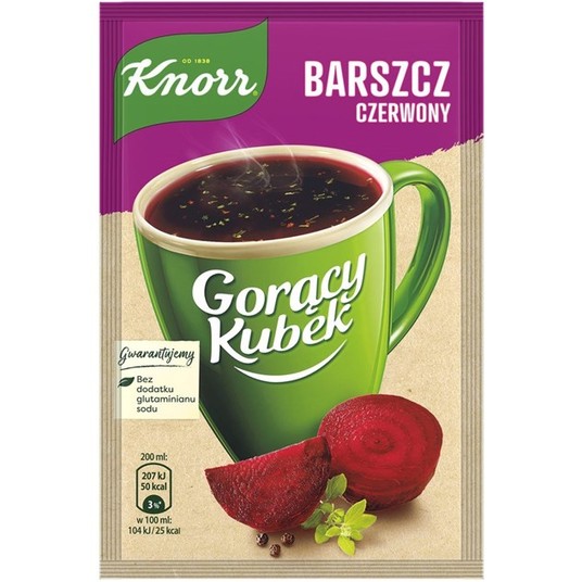 Knorr Gorący Kubek Barszcz Czerwony 14g/48 -zdjęcie numer 1