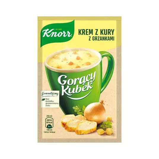 Knorr Gorący Kubek Krem z Kury z Grzankami 16g/40 -zdjęcie numer 1