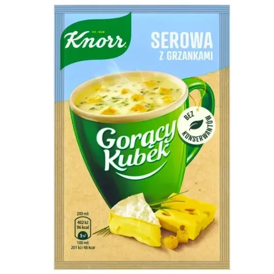 Knorr Gorący Kubek Serowa z Grzankami 22g/32 -zdjęcie numer 1