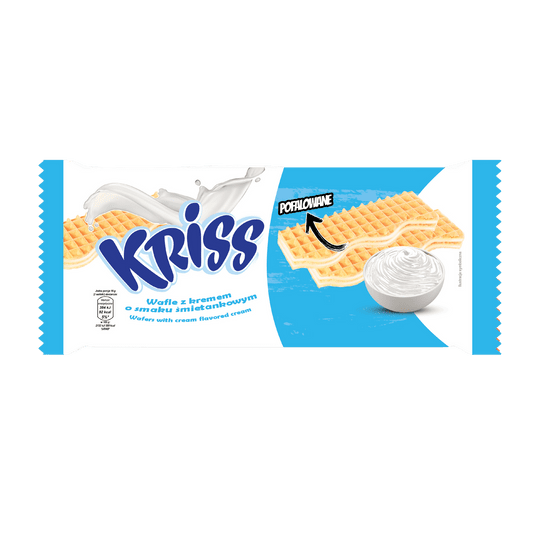 KRISS WAFELKI O SMAKU ŚMIETANKOWYM 180G_16 -zdjęcie numer 1