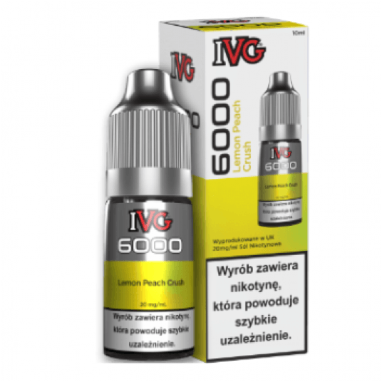 Liquid IVG 6000 Salt 20mg 10ml Lemon Peach Crush