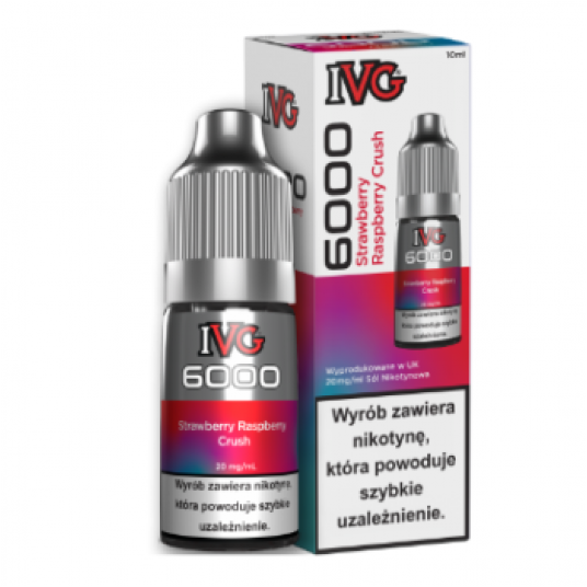 Liquid IVG 6000 Salt 20mg 10ml Strawberry Raspberry Crush