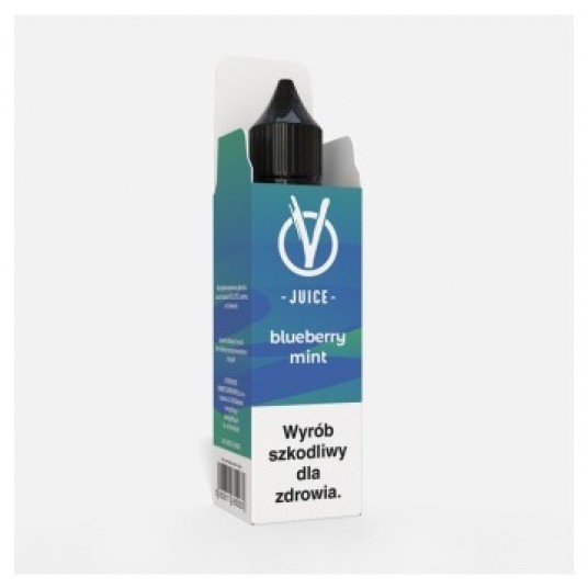 Longfill VJUICE 10ml (BLUEBERRY MINT) 0mg -zdjęcie numer 1
