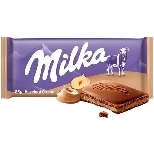 Milka Czekolada Creme Hazelnut Orzechowa 85g/27 -zdjęcie numer 1
