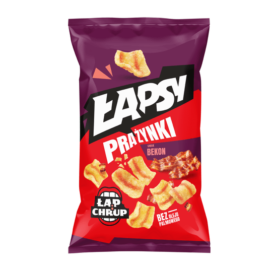 PRAŻYNKI ŁAPSY 120G O SMAKU BEKONOWYM PSZENNE K16 -zdjęcie numer 1