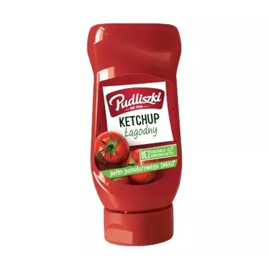 Pudliszki Ketchup Łagodny 480g/8 -zdjęcie numer 1