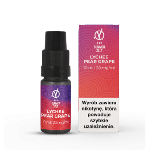 *SALT VBAR LYCHEE PEAR GRAPE 10ml 20mg -zdjęcie numer 1