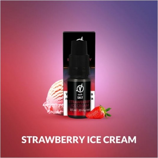 *SALT VBAR STRAWBERRY ICE CREAM 10ml 20mg -zdjęcie numer 1