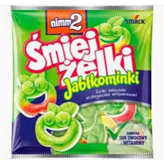 Śmiejżelki Nimm2 SmileGummi Apple Buddies 90g/24 IMP -zdjęcie numer 1