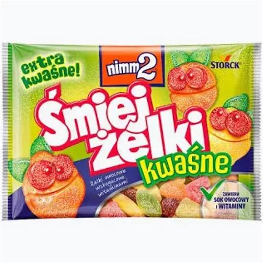 Śmiejżelki Nimm2 SmileGummi Kwaśne 100g/24 IMP -zdjęcie numer 1