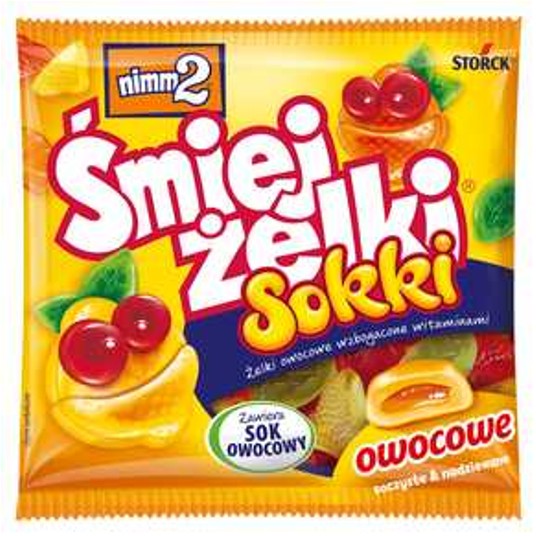 Śmiejżelki Nimm2 SmileGummi sokki 90 g/28 IMP -zdjęcie numer 1