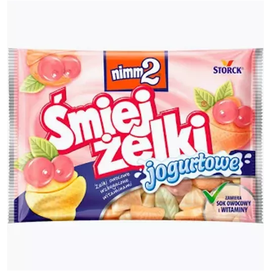Śmiejżelki SmileGummi Yoghurt 100g/18 IMP -zdjęcie numer 1