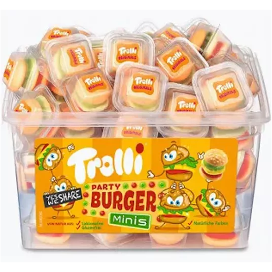 Trolli Żelki Mini Burger (60*10g) 600g/6 -zdjęcie numer 1