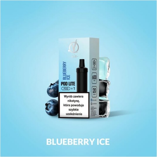 V BAR CUBO LITE KARTRIDŻ BLUEBERRY ICE 2ml 20mg