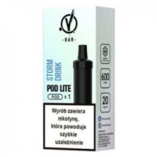V BAR CUBO LITE KARTRIDŻ ENERGY STORM/DRINK 2ml 20
