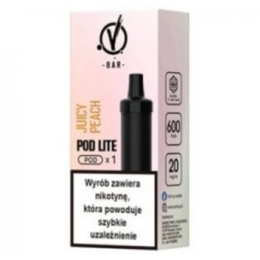 V BAR CUBO LITE KARTRIDŻ JUICY PEACH 2ml 20mg