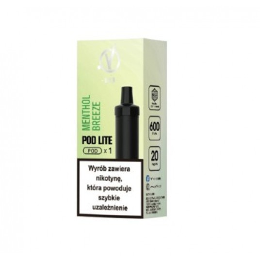 V BAR CUBO LITE KARTRIDŻ MENTHOL BREEZE 2ml 20mg