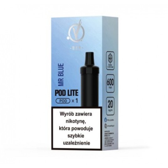 V BAR CUBO LITE KARTRIDŻ MR BLUE 2ml 20mg